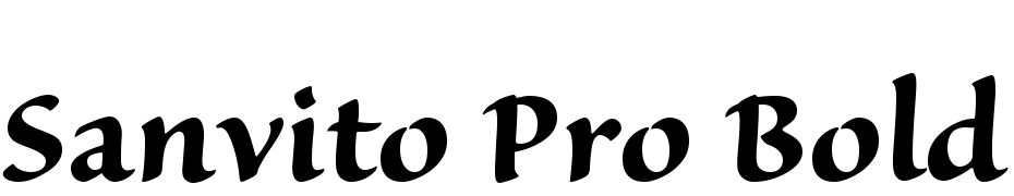 Sanvito Pro Bold Font Download Free
