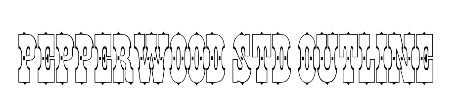 Pepperwood Std Outline Font Download Free