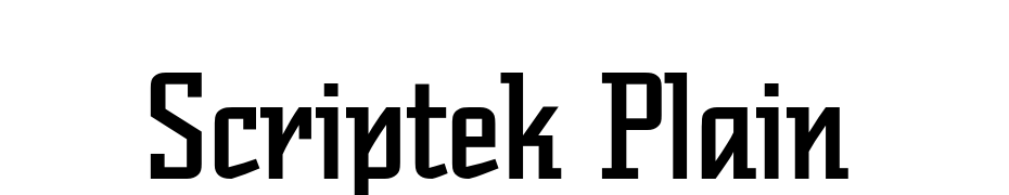 Scriptek Plain Font Download Free