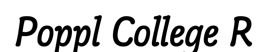 Poppl College R Font Download Free