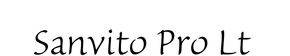Sanvito Pro Light Yazı tipi ücretsiz indir