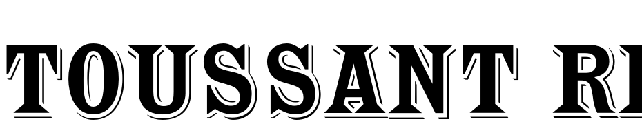 Toussant Regular Font Download Free