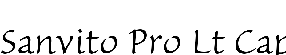 Sanvito Pro Light Caption Font Download Free