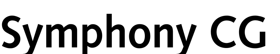Symphony CG Bold Font Download Free