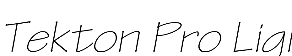Tekton Pro Light Extended Oblique Schrift Herunterladen Kostenlos