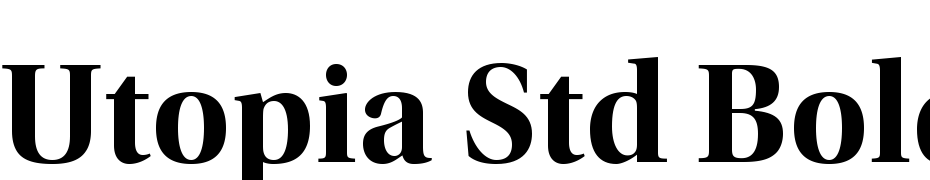 Utopia Std Bold Display Font Download Free