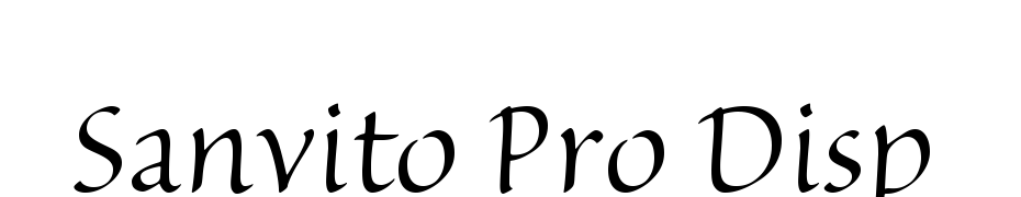 Sanvito Pro Display Font Download Free