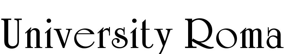 University Roman Bold Plain Font Download Free