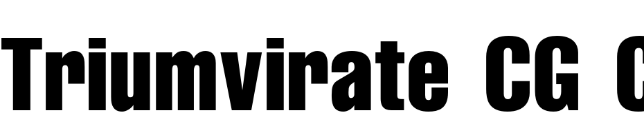 Triumvirate CG Comp Font Download Free