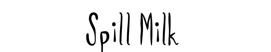 Spill Milk Font Download Free