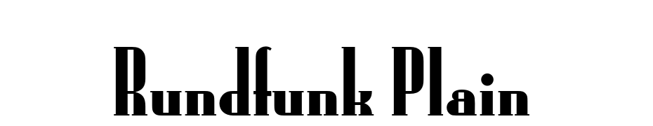 Rundfunk Plain Scarica Caratteri Gratis