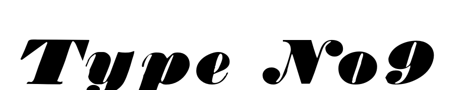 Type No9 Font Download Free