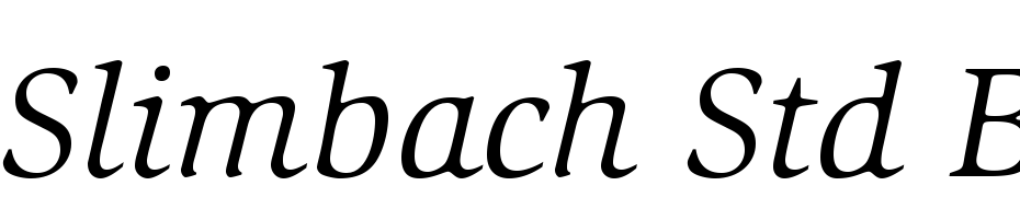 ITC Slimbach Std Book Italic Font Download Free
