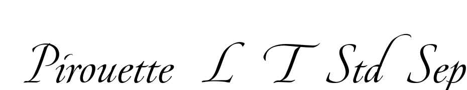 Pirouette LT Std Separate 1 Font Download Free