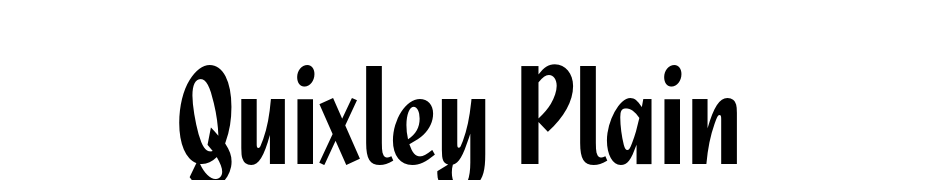 Quixley Plain Font Download Free
