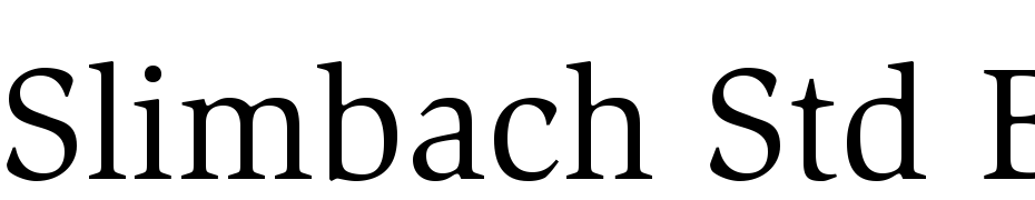 ITC Slimbach Std Book Font Download Free