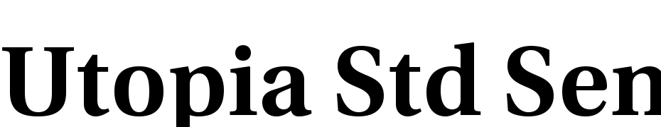 Utopia Std Semibold Font Download Free