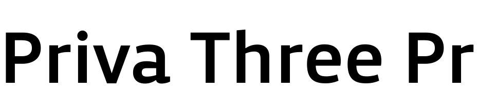 Priva Three Pro Font Download Free