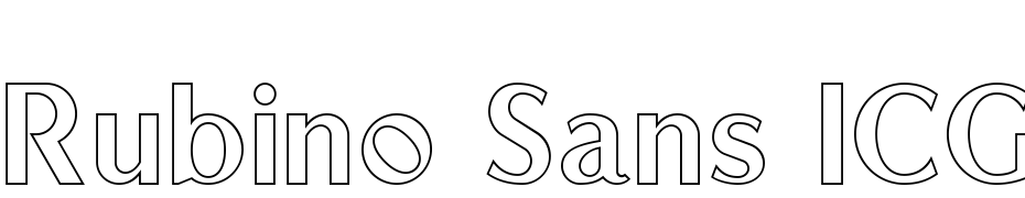 Rubino Sans ICG Out Font Download Free