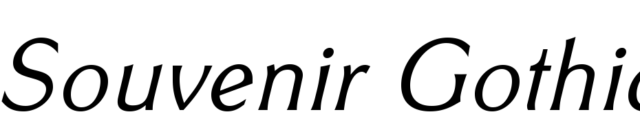 Souvenir Gothic CG Light Italic Font Download Free