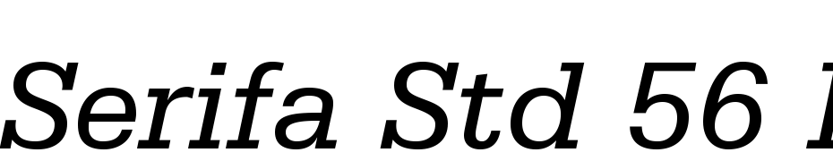 Serifa Std 56 Italic Font Download Free