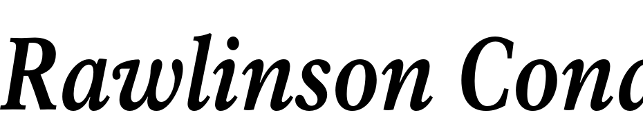 Rawlinson Cond Bold Italic Font Download Free