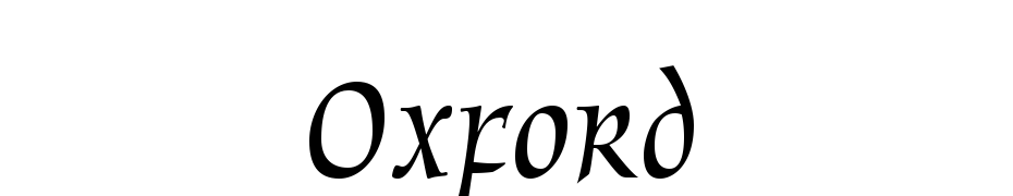 Oxford Font Download Free