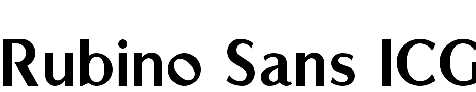Rubino Sans ICG Fill Font Download Free
