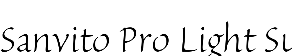 Sanvito Pro Light Subhead Font Download Free
