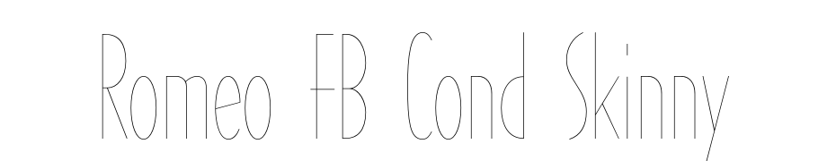 Romeo FB Cond Skinny Font Download Free