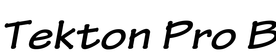 Tekton Pro Bold Extended Oblique Font Download Free