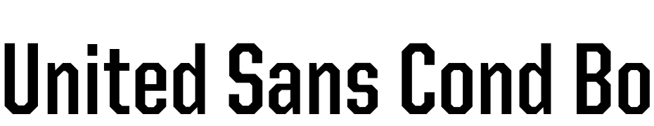 United Sans Cond Bold Font Download Free