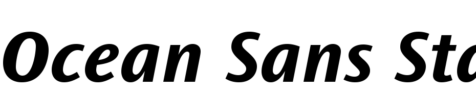Ocean Sans Std Bold Semi Extended Italic Font Download Free