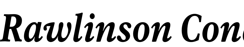 Rawlinson Cond Md Heavy Italic Yazı tipi ücretsiz indir