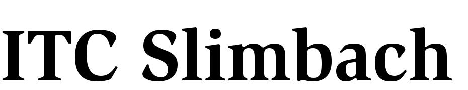 ITC Slimbach Std Bold Font Download Free