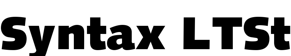 Syntax LT Std Ultra Black Font Download Free