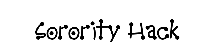 Sorority Hack Font Download Free