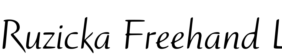 Ruzicka Freehand LT Std Roman Font Download Free