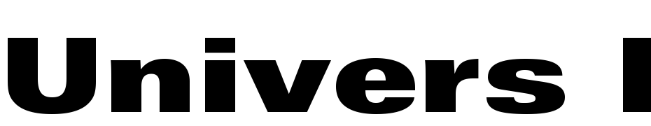 Univers LT Std 93 Extra Black Extended Font Download Free
