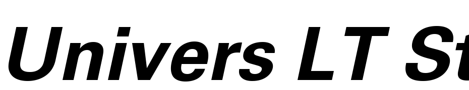 Univers LT Std 65 Bold Oblique Font Download Free