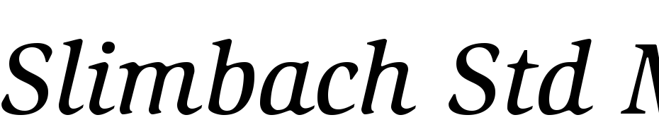 ITC Slimbach Std Medium Italic Font Download Free
