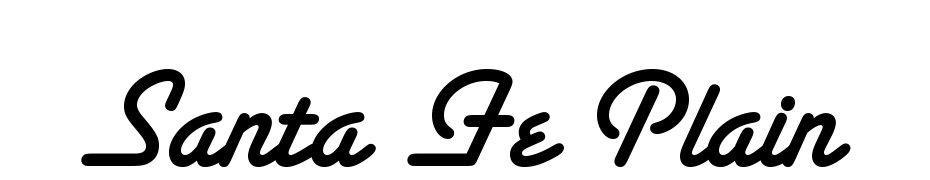 Santa Fe Plain Font Download Free