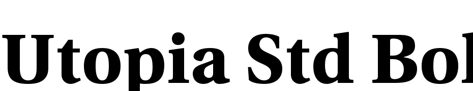 Utopia Std Bold Caption Font Download Free
