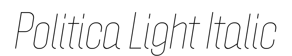 Politica Light Italic Font Download Free