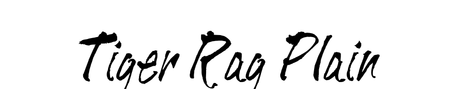 Tiger Rag Plain Font Download Free