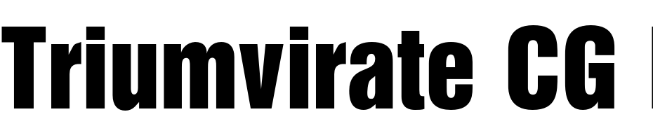 Triumvirate CG Inserat Font Download Free