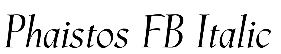 Phaistos FB Italic Font Download Free