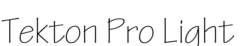 Tekton Pro Light Font Download Free