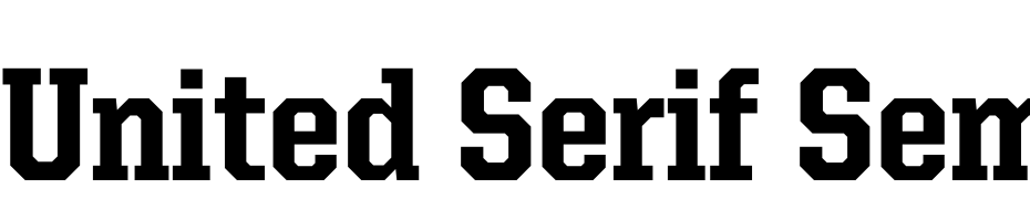 United Serif Semi Cond Heavy Font Download Free