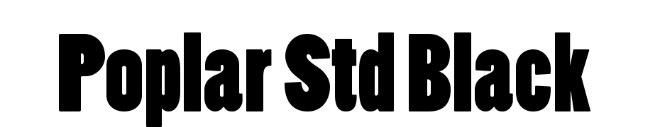 Poplar Std Black Font Download Free
